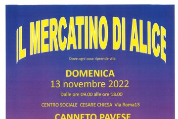 Il Mercatino di Alice Domenica 13/11/2022